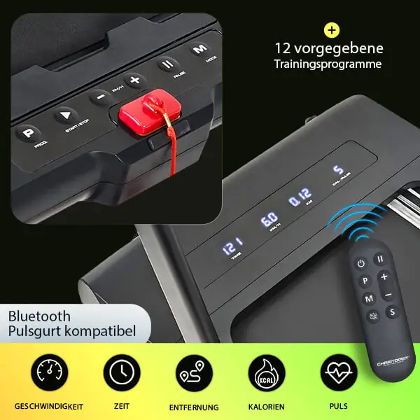 Laufband Walk Run Pro: 

Volle Kontrolle auf einen Blick



